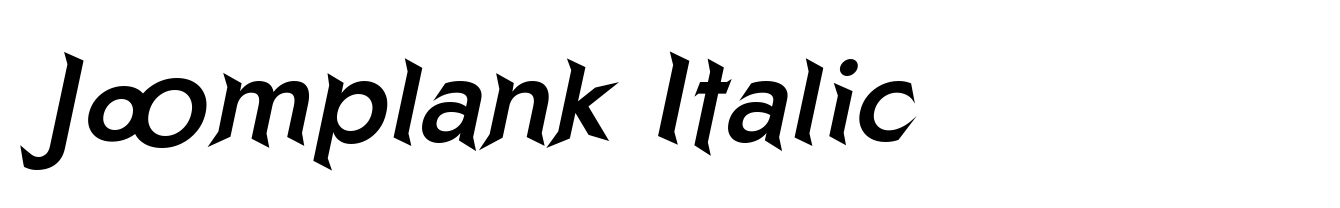 Joomplank Italic